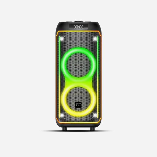 TIT Portable Bluetooth Karaoke Speaker with USB/TF Card, FM Radio, and Wireless Mic – 60W | TS 6504