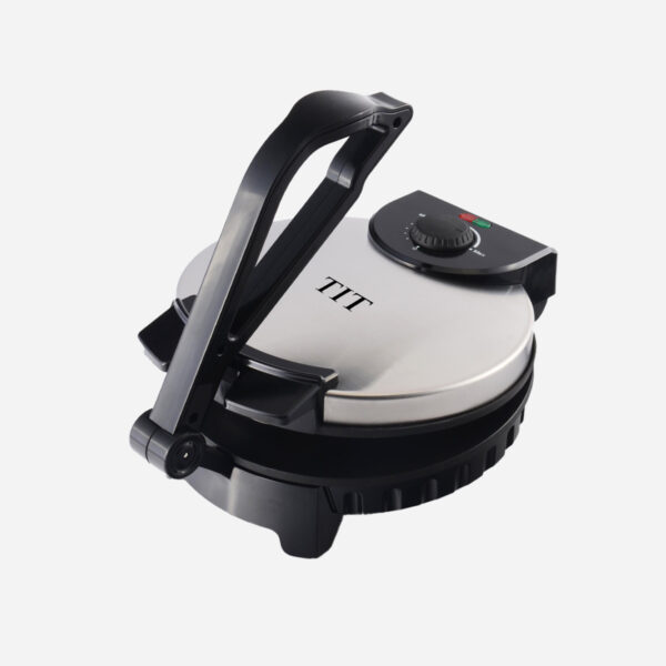 TIT Bread, Roti and Tortilla Maker - 1200 Watts - Non-Stick Surface - Strong Pressure Handle - Heat Resistant