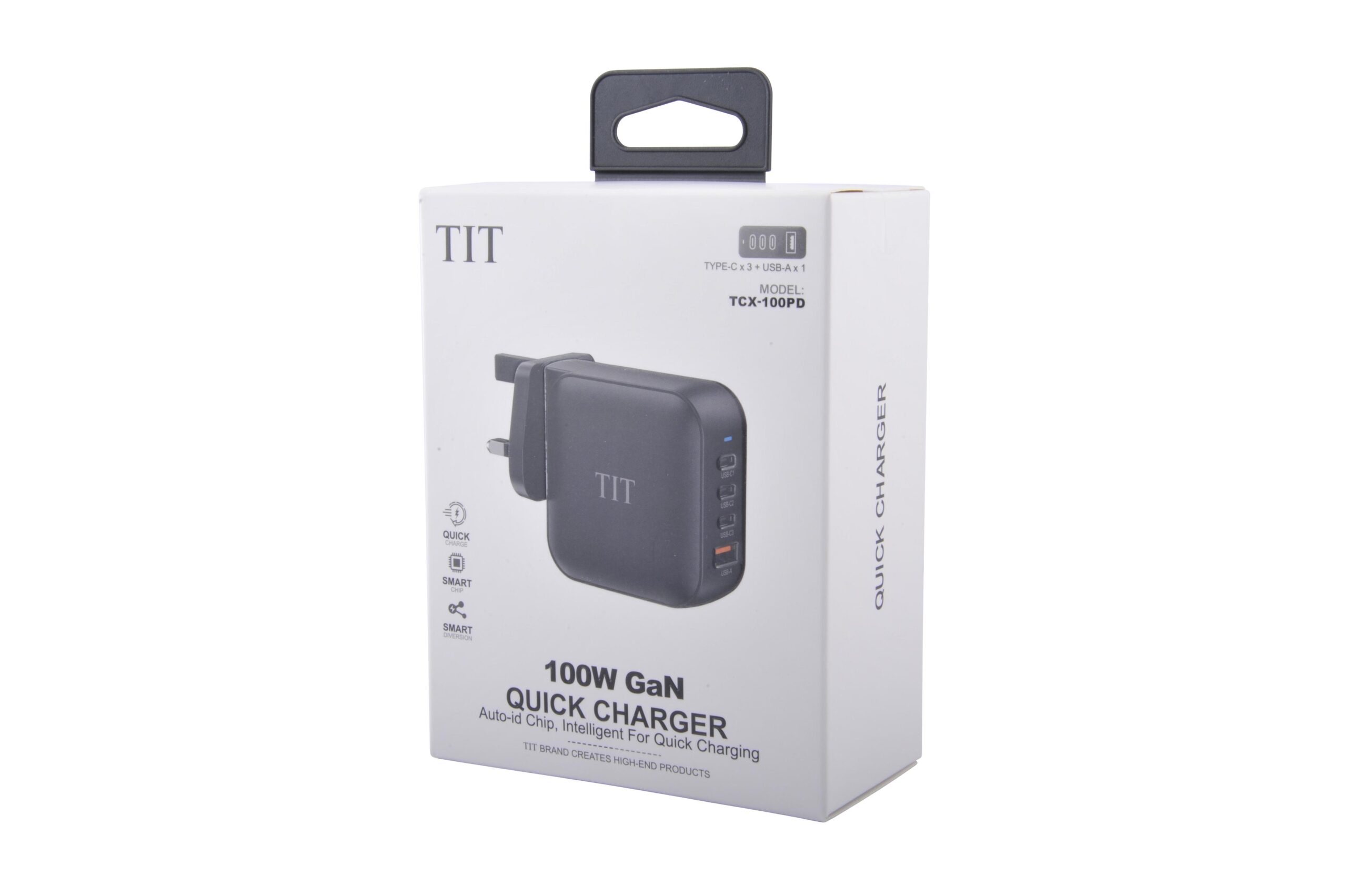 شاحن جداري السريع بقوة 100 واط من TIT TCX-100PD