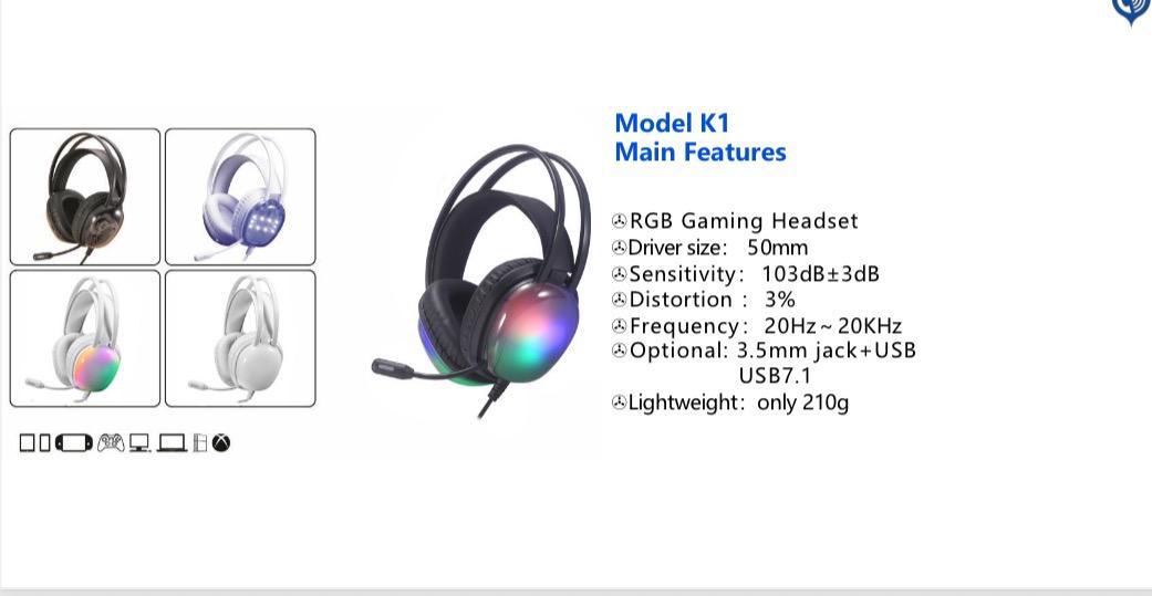 سماعة العاب TG-461 منTIT محيطية باضاة RGB