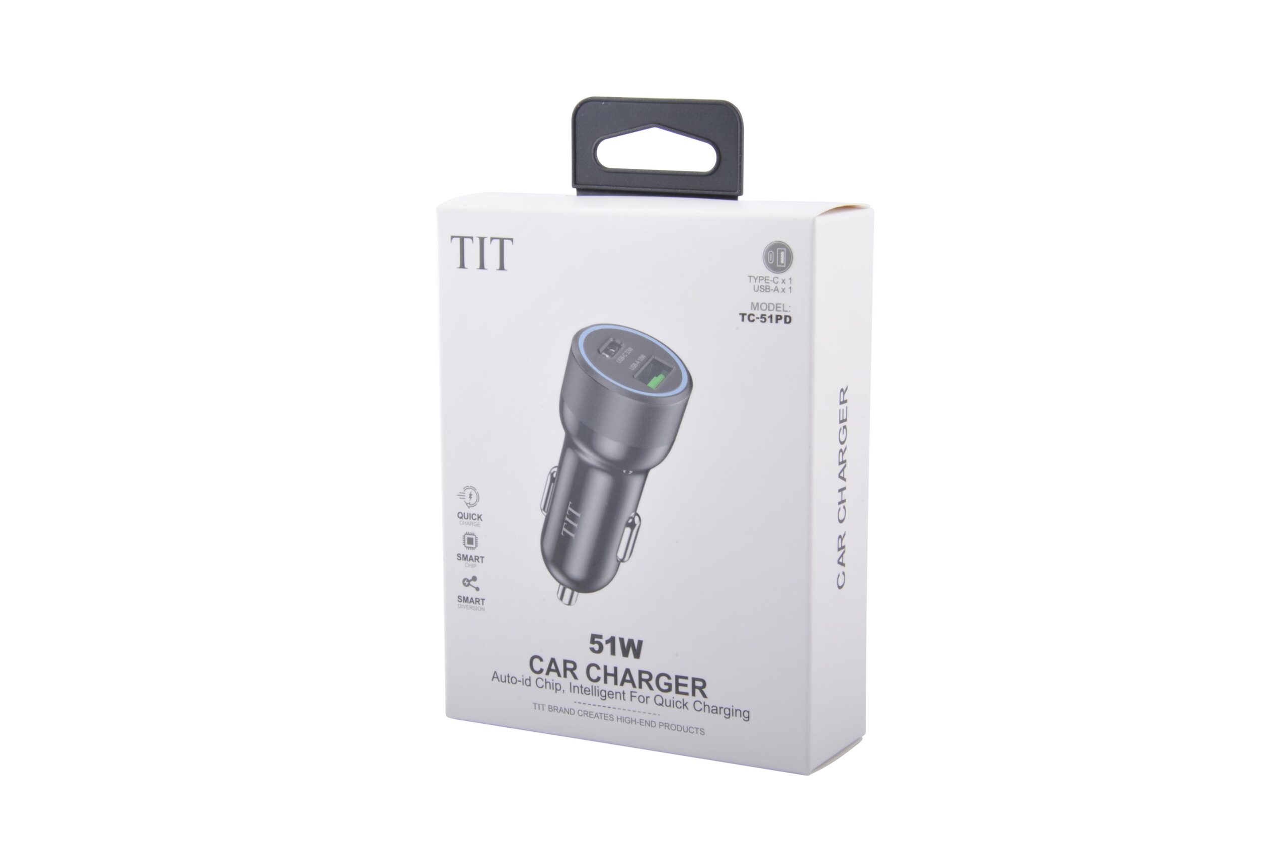 شاحن سيارة سريع بقوة 51واط منTIT (TC-51PD)