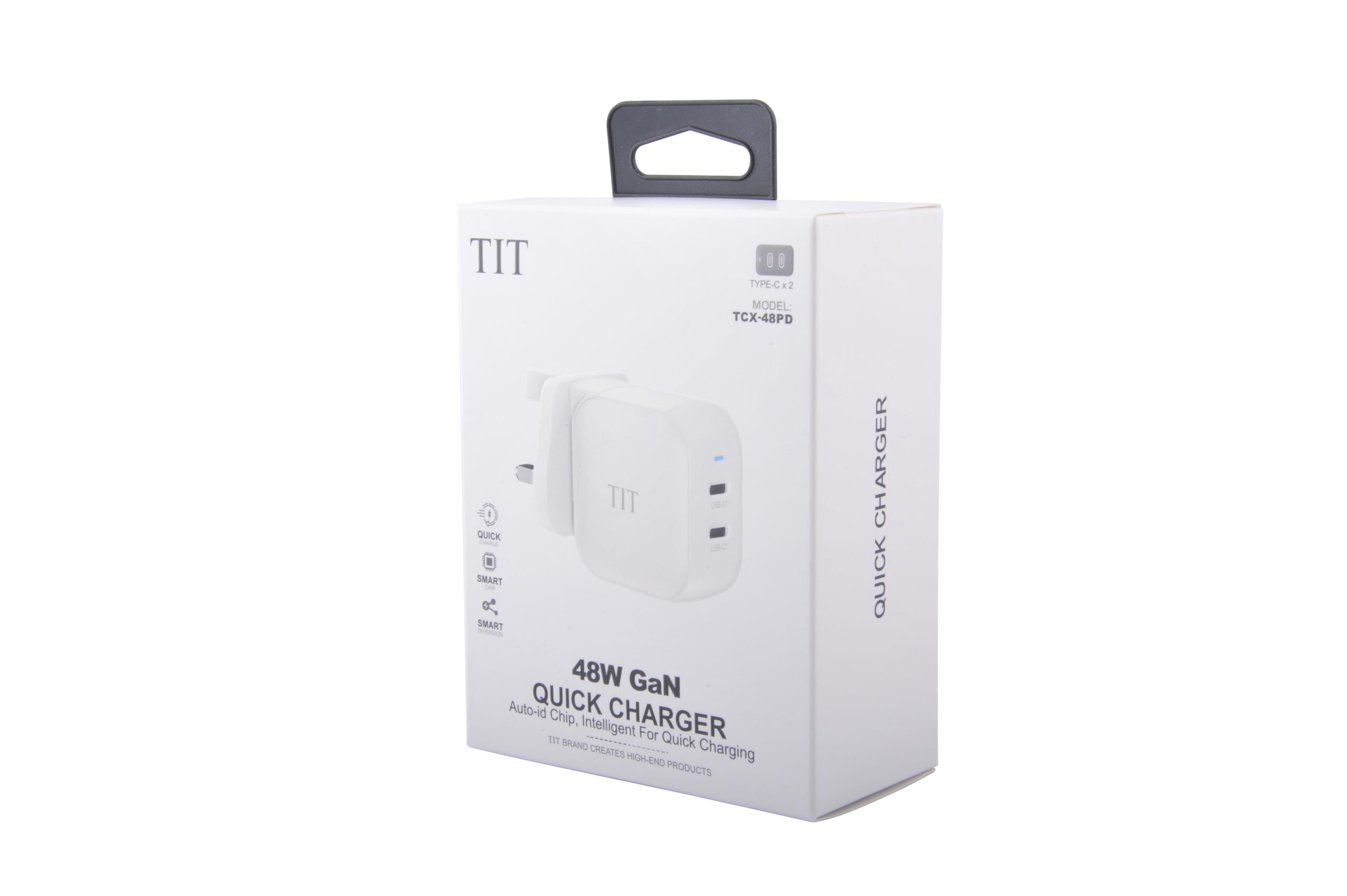 شاحن جداري سريع من TIT بقوة 48واط بتقنية Gan TCX-48PD