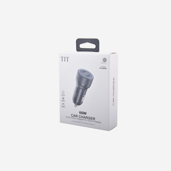 TIT TC-66PD Dual Port 66W Fast Car Charger