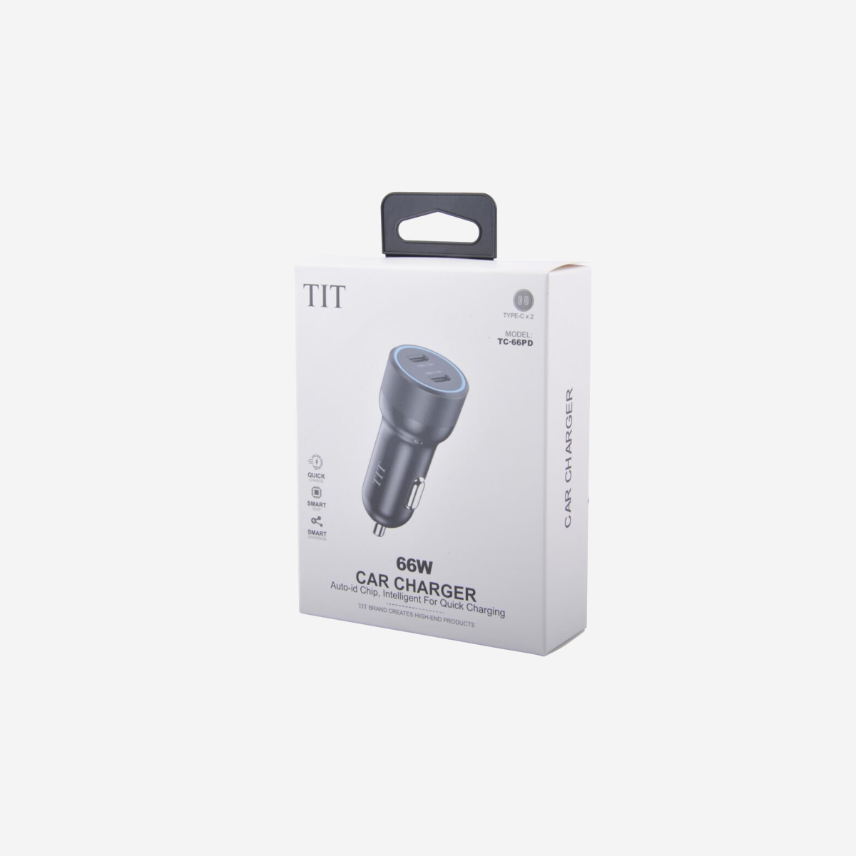 TIT TC-66PD Dual Port 66W Fast Car Charger