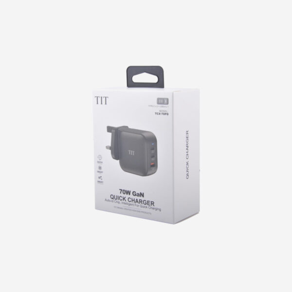 TIT 70W Super Fast Charger with Gan TCX-70PD Technology