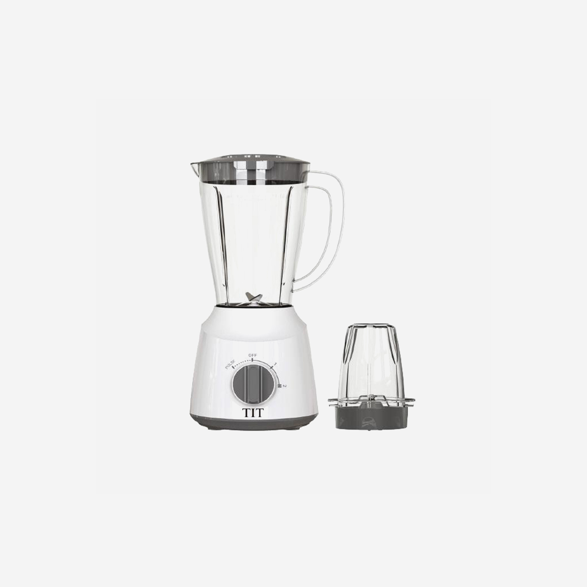 TIT 3 in 1 Electric Blender 400 Watt (1.5 )L --TB-1214 - White