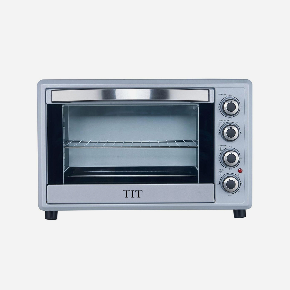 TIT Electric Oven with Rotisserie, 2000W, Adjustable Thermostat, Heat Fan, 60-Minute Timer TO-145VS